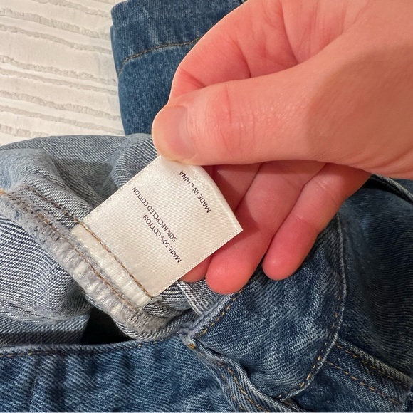 Showpo Alisa Midi Skirt- Ultra High-waisted Dark Blue Denim - Picture 7 of 9